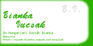 bianka vucsak business card